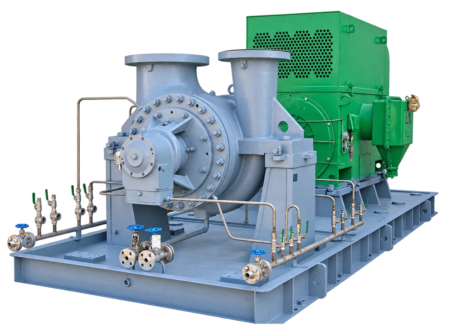 Cụm bơm BB2 với thân tách hướng kính.