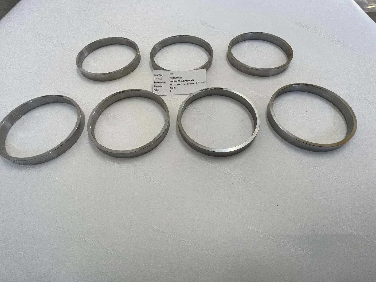 Vòng chống mòn bánh công tác SULZER GSG CP, ASTM A487 CA6NM 12
